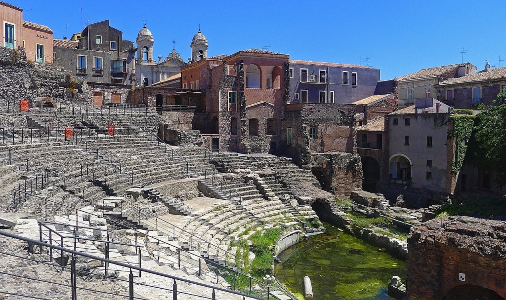 Teatro romano de Catania, Sicilia